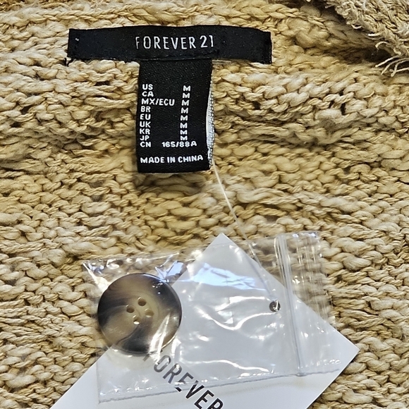 NWT Forever 21 Colorblock Cardigan Sweater - Picture 8 of 8